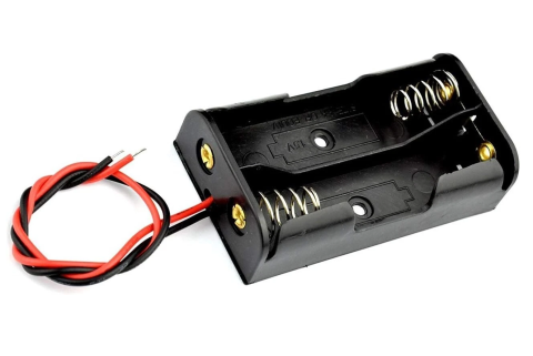 Suport baterii 2xAA, 3V, cu fire, set 2 bucati