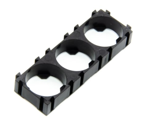 Suport modular 1x3 pentru 3 acumulatori Li-ion 18650, set 6 bucati