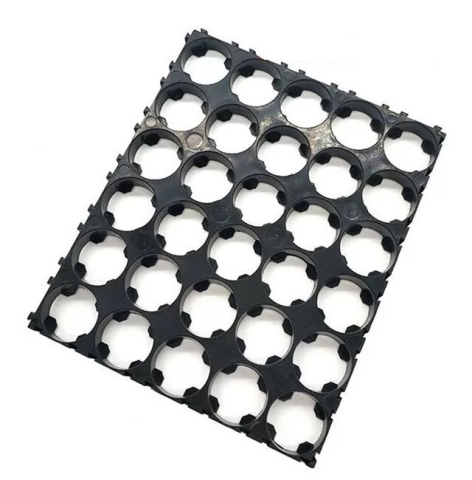 Accesorii baterii si acumulatori - Suport modular 5x6 pentru 30 acumulatori Li-ion 18650, negru