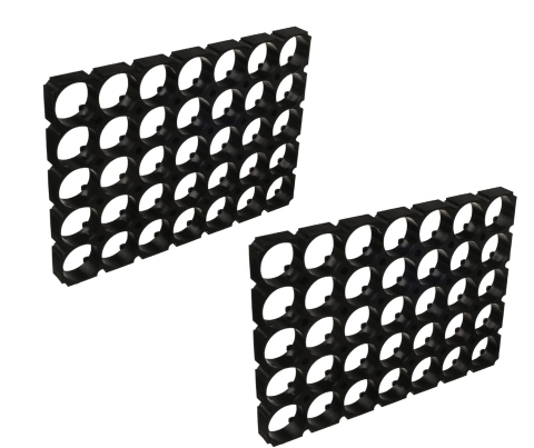 Suport 5x6 pentru 30 acumulatori Li-ion 21700, negru [3]