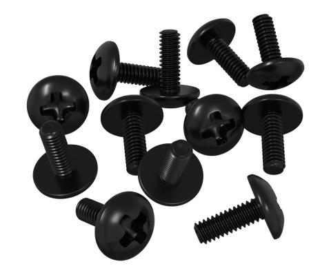 Suruburi M4x10mm cu cap bombat in cruce si piulite (set 10 buc.) [1]