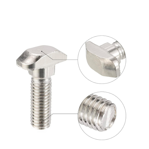 Suruburi tip T M5x20mm, profil seria 20, inox 304 (set 10 buc.) [2]