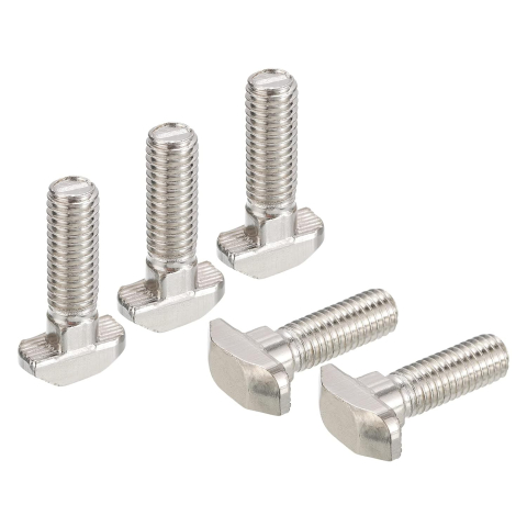 Piese mecanice - Suruburi tip T M5x20mm, profil seria 20, inox 304 (set 10 buc.)