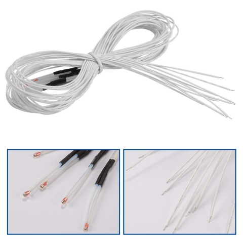 Termistor NTC 100K B3950 cu cablu 1m, imprimanta 3D [1]
