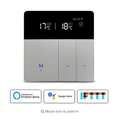 Smart Home - Termostat CUBEE digital inteligent 220VAC WiFI compatibil Alexa