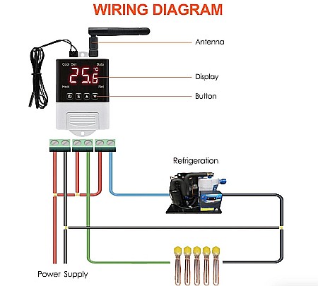 Termostate - Termostat digital inteligent DTC1201 Wifi, AC 110-230V compatibil Tuya, Smart Life
