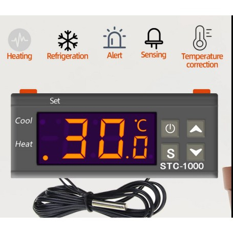 Termostat digital STC-1000 control temperatura 220V AC [3]
