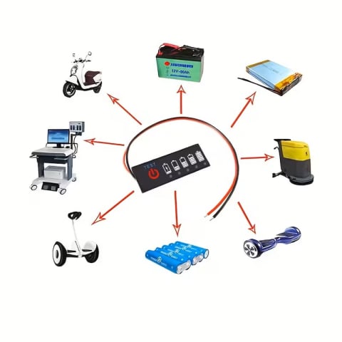 Tester acumulator, indicator nivel baterie litiu 3S 7.8-12.6V, 4 LED-uri [4]