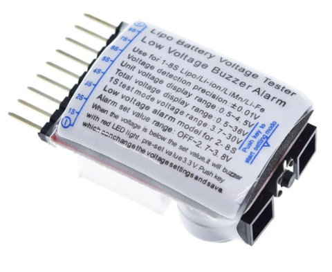 Tester acumulatori litiu 1S-8S cu afisaj LED si alarma sonora [1]