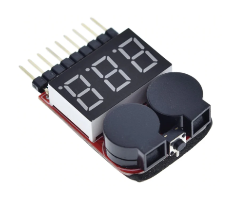 Indicatori si testere pentru acumulatori - Tester acumulatori litiu 1S-8S cu afisaj LED si alarma sonora