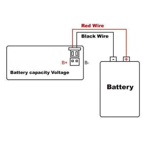 Tester LCD tensiune si nivel baterie 8-100 V, color, alarma si temperatura [3]