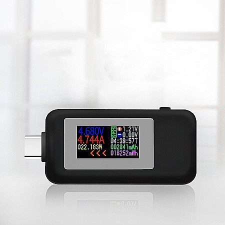 Senzori Arduino - Tester USB C, cu afisaj color, KWS-1902C, tensiune, putere, amperaj