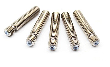 Tija filetata V5 pt hotend cu tub teflon la int M6x30 intrerupta