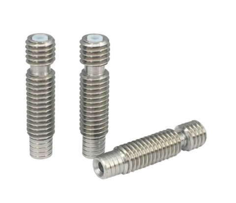 Tija filetata M6/M7x22mm pentru hotend E3D V6, cu tub PTFE, filament 1.75mm [1]