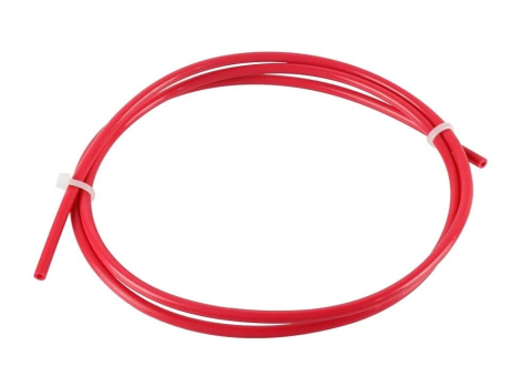 Piese si componente imprimante 3D si CNC - Tub PTFE rosu 2x4mm, lungime 1m, pentru filament 1.75mm, imprimanta 3D