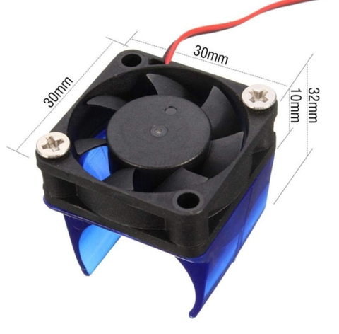 Piese electrice si electronice - Ventilator 30x30x10mm, 12V DC, 2 pin, 3010 cu suport V6