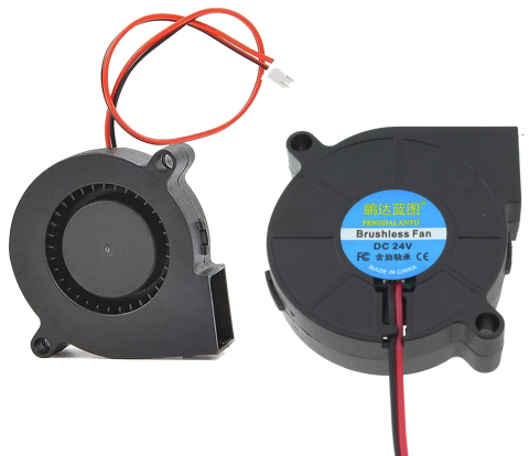 Piese electrice si electronice - Ventilator turbina brushless 5015 DC 24V 50x50x15mm, 2 pini, pentru imprimanta 3D