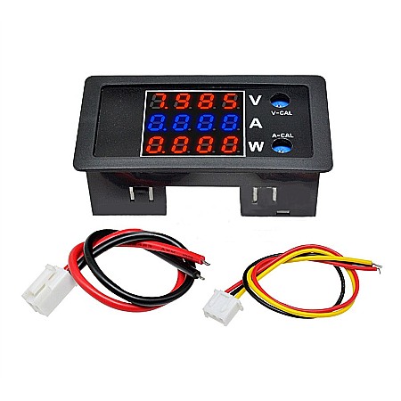 Senzori Arduino - Voltmetru si ampermetru digital 0-100V DC, 10A, display LED 0.28"