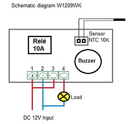 W1209WK Termostat Digital Control Temperatura 12VDC [1]