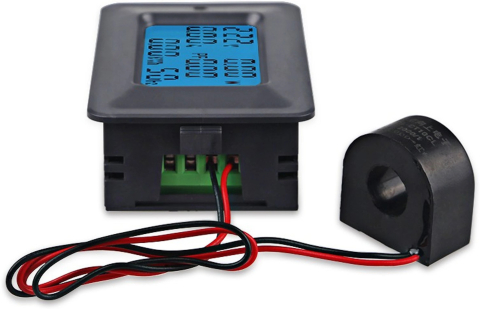 Wattmetru digital AC P06S-100 100A, voltmetru, ampermetru, contor energie, factor putere [1]