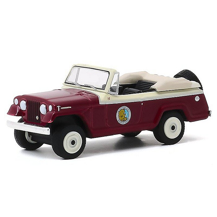 Macheta Jeep Jeepster, Ace Ventura -When the nature calls – Greenlight 44880F, scara 1:64 [2]