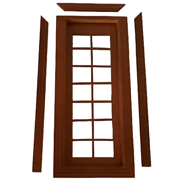 Usa din lemn tip FRENCH DOOR simpla - casute de papusi [2]