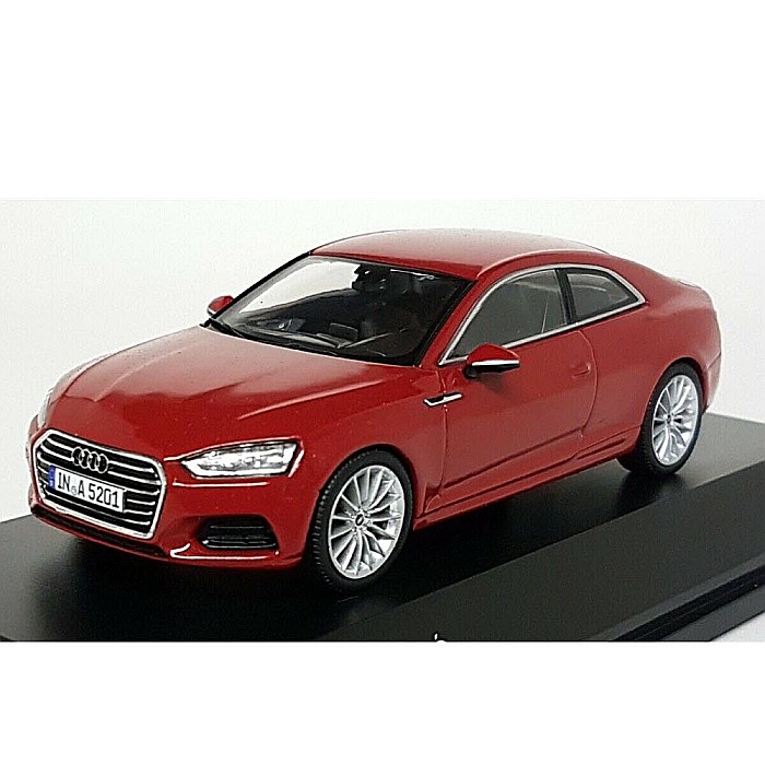 Macheta auto Audi A5 2017 Coupe rosu matador, 1:43 Spark Dealer edition [2]