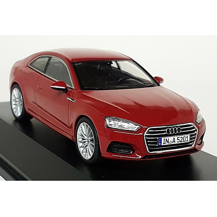 Macheta auto Audi A5 2017 Coupe rosu matador, 1:43 Spark Dealer edition [3]