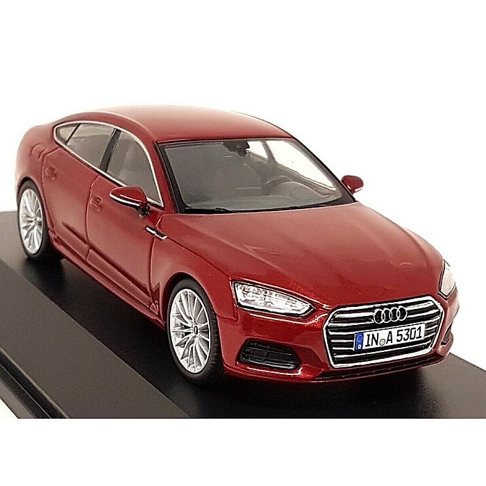 Macheta auto Audi A5 2017 Sportback rosu matador, 1:43 Spark Dealer edition [2]