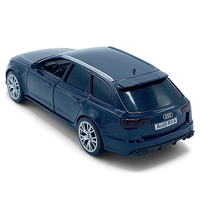 Macheta auto Audi RS6 2017 albastru , pull back, 1:36 Tayumo [2]