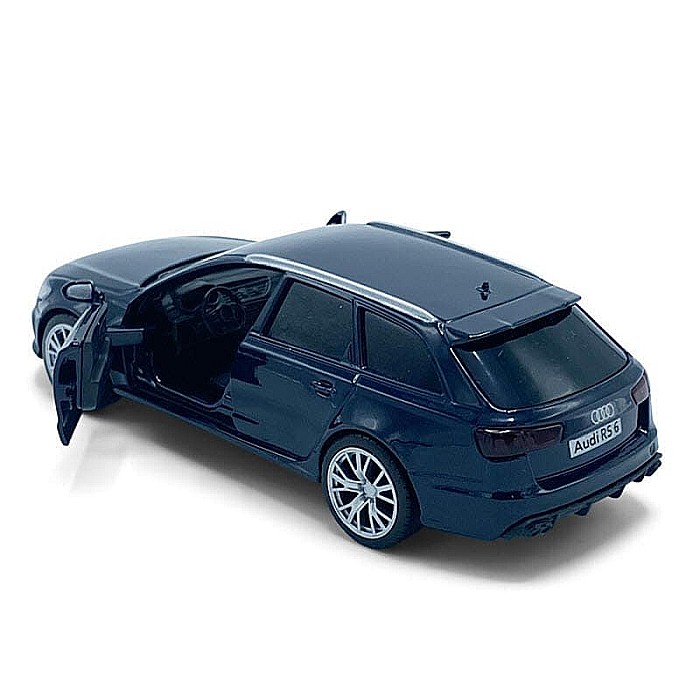 Macheta auto Audi RS6 2017 albastru , pull back, 1:36 Tayumo [3]