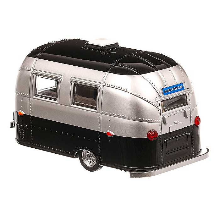 Macheta Rulota Airstream Bambi Sport 1974, scara 1:24, argintiu cu negru, GreenLight [2]