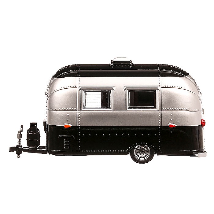 Macheta Rulota Airstream Bambi Sport 1974, scara 1:24, argintiu cu negru, GreenLight [3]