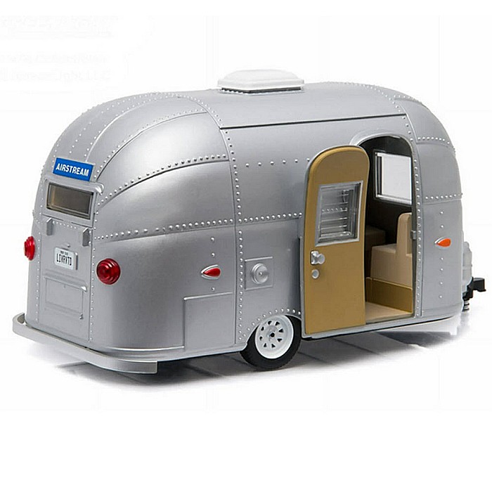 Macheta Rulota Airstream 16` Bambi, scara 1:24, argintiu metalizat, Greenlight [2]