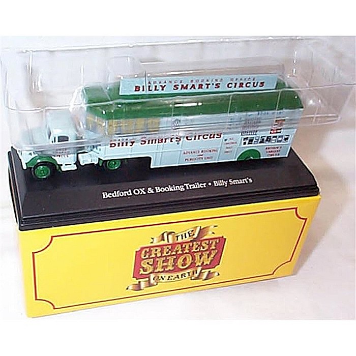 Macheta atlas editions, the greatest show on earth, bedford OX & booking trailer billy smarts, scara 1:76 [3]