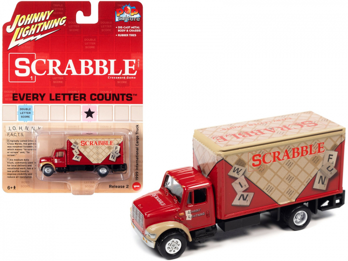 Camion 1999 International Cargo Truck - Scrabble 1/64 Johnny Lightning [2]