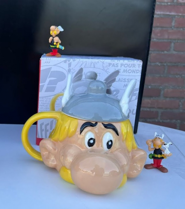 Cană ceramică 3D cu capac – Cap de Asterix [3]
