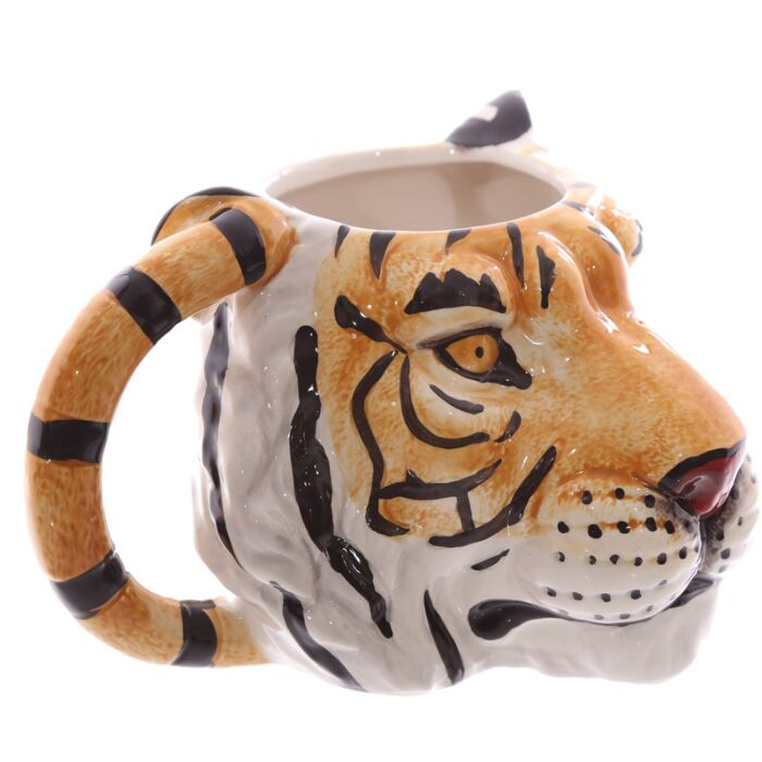 Cană din ceramică 3D – În formă de cap de tigru [3]