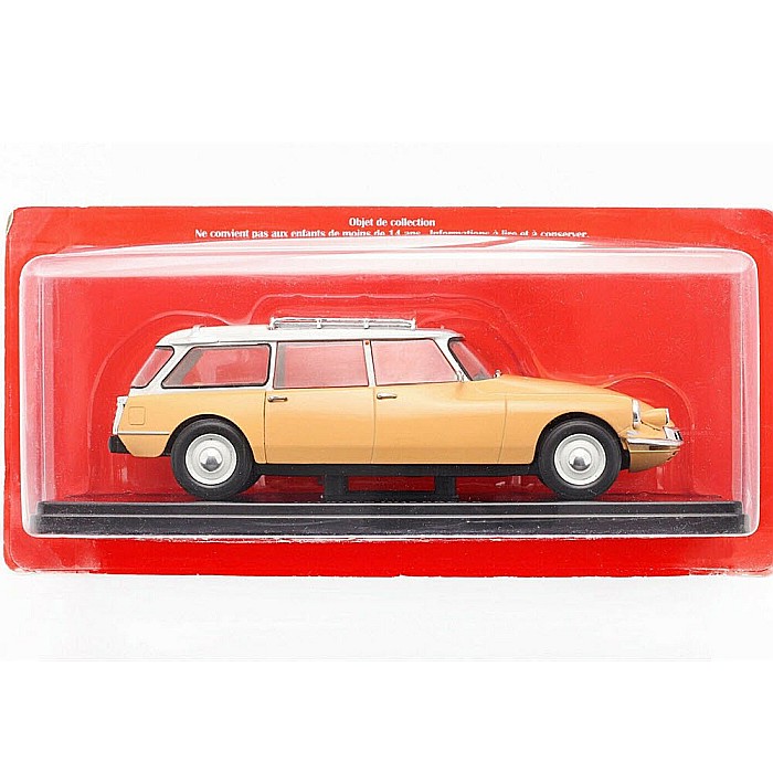 Macheta auto Citroen ID 19 Break an 1959 scara 1:24 galben Hachette [4]