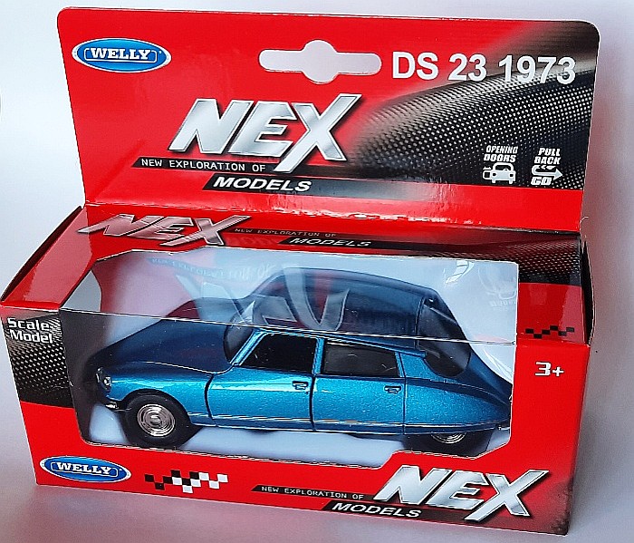 Citroen DS23 albastru, macheta auto scara 1/34 - 1/39 Welly [2]