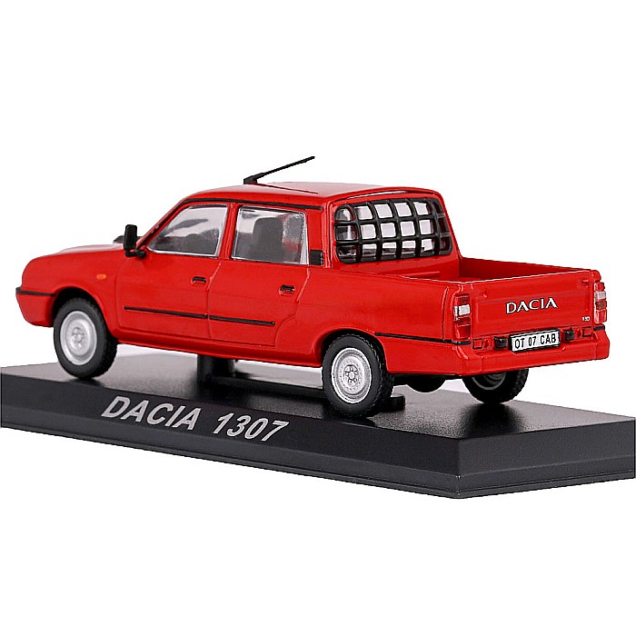 Macheta auto Dacia 1307 cabina dubla, rosie, scara 1:43 Atlas [2]
