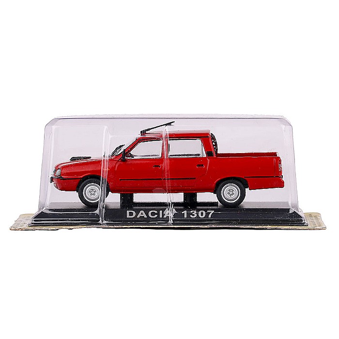 Macheta auto Dacia 1307 cabina dubla, rosie, scara 1:43 Atlas [3]