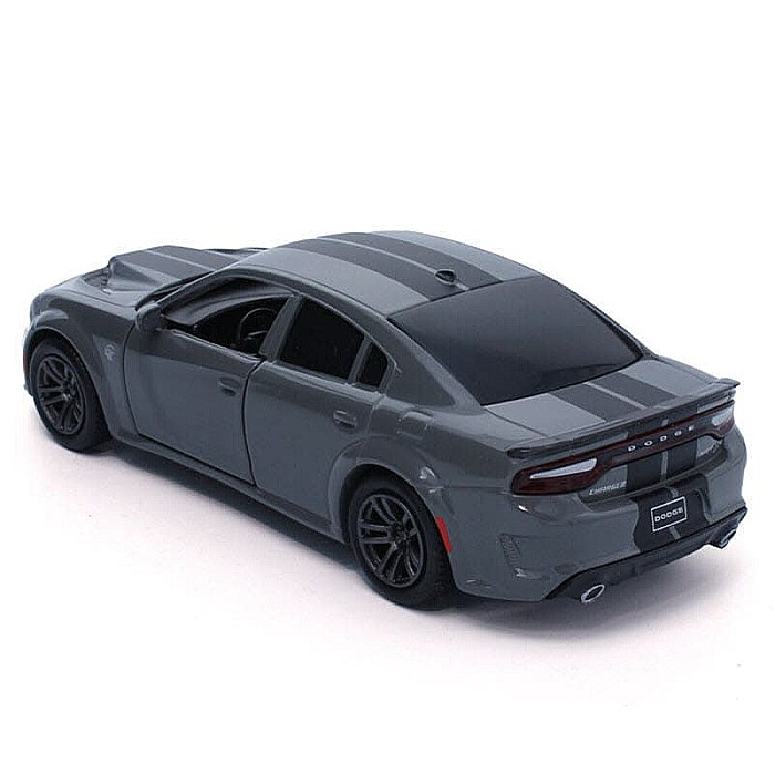 Macheta auto Dodge Charger gri, pull back, 1:36 Tayumo [2]