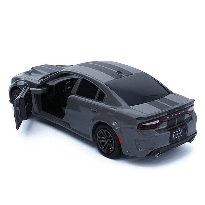 Macheta auto Dodge Charger gri, pull back, 1:36 Tayumo [3]