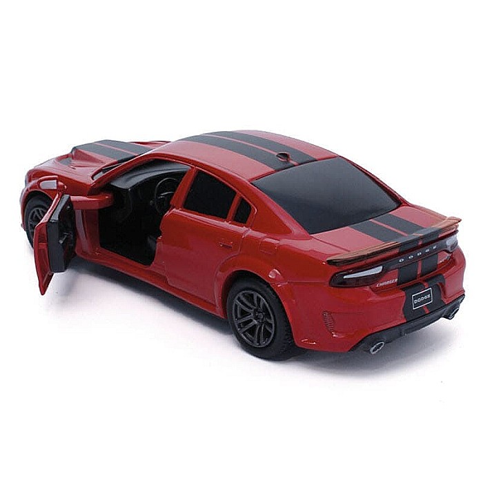 Macheta auto Dodge Charger rosu, pull back, 1:36 Tayumo [3]