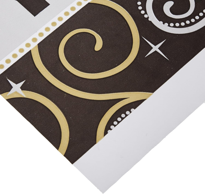 Fata de Masa Stralucitoare Amscan pentru Petrecerea de Anul Nou – Negru, Auriu si Argintiu, Cod 571439 [2]