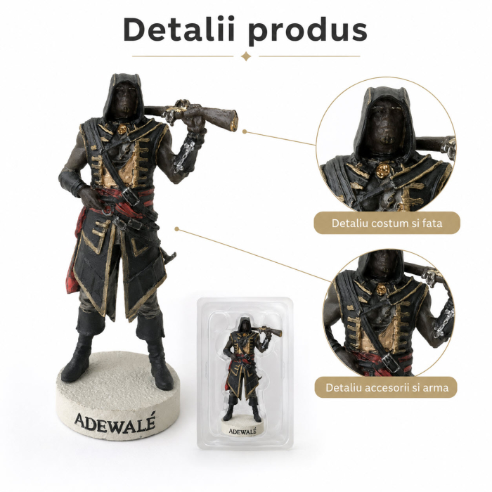 Figurina Adewale – Assassin's Creed, Ubisoft, aprox. 10 cm [4]