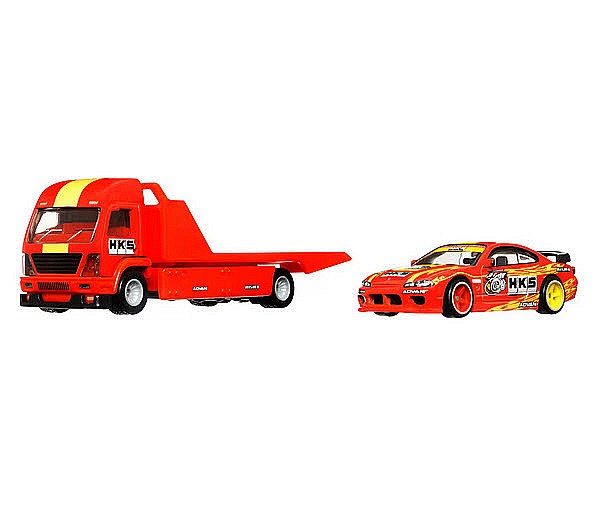 Set masinute Hot Wheels Car Culture - Team transport, Aero Lift, cu masinuta, Nissan Silvia, 1:64 [2]