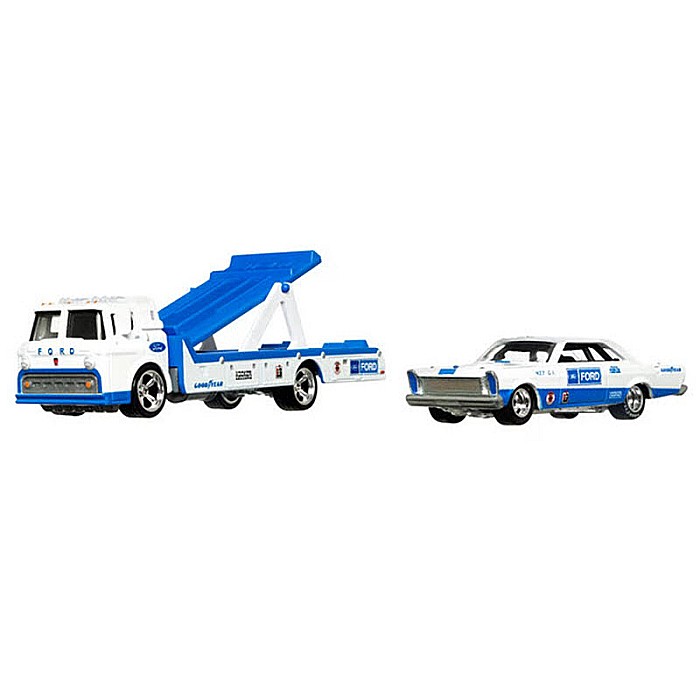 Set masinute Hot Wheels Car Culture - Team transport, Ford C-800 cu masinuta Ford Galaxie 65, 1:64 [3]