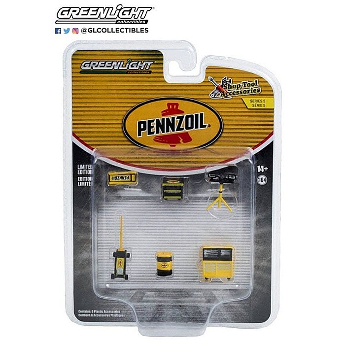 Accesorii diorama 1:64, Pennzoil Shop Tool seria 5, Greenlight 16140A [2]